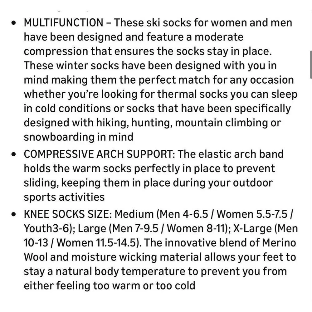 Hylaea NEW size XL 3 pairs of Merino wool socks  (men’s 10-13)